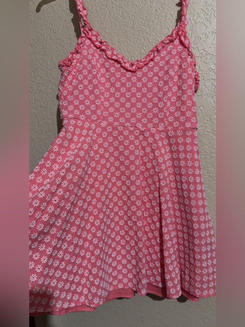 Trixxi Pink Daisy Print Summer Dress